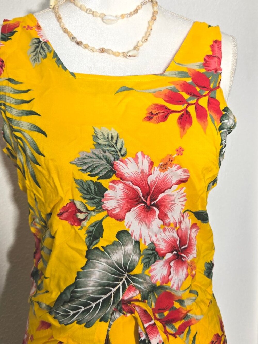 Vintage 90s Hawaiian Floral Set — SUMI WARE Rayon Sun Pants & Top - Size L